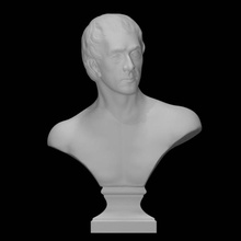 ritratto philip abbaino stanhope scansione fallimento politico conte Chesterfield 3d print model - Mito3D