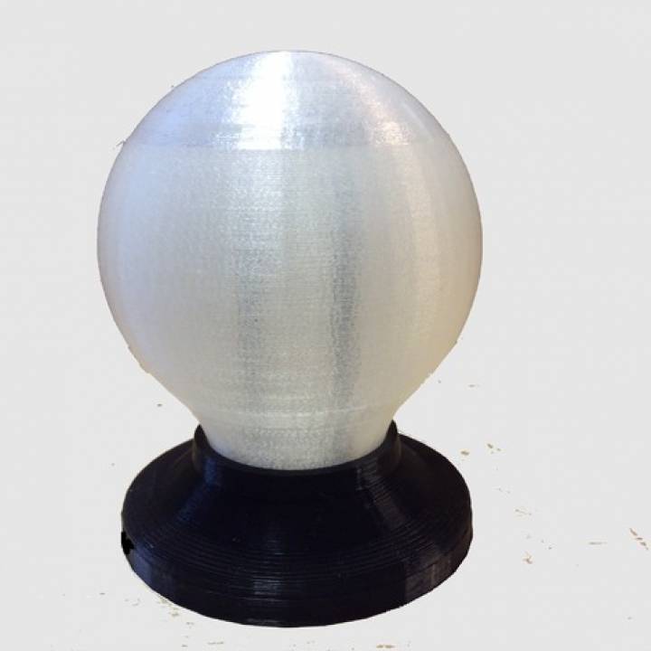 light bulb base & garden 3D print model - Mito3D