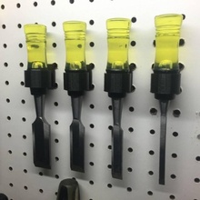 harbor freight chisel pegboard mount & garden filament friday 3d print model - Mito3D