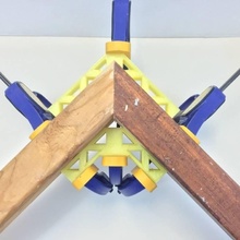 esquina abrazadera tirantes soportes carpintería jardín soporte 3d print model - Mito3D