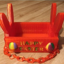 Pasqua cestino giardino coniglio coniglietto vacanza conigli uovo carina regalo Pasquale delle uova holidaybasket 3d print model - Mito3D