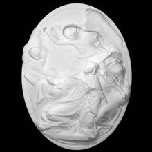 saint theresa pierces seraph scan relief tondo saint-theresa-sculpture 3d print model - Mito3D
