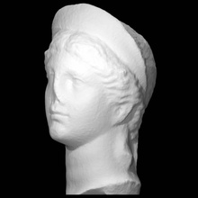 head aphrodite scan sculpture marble 3d print model - Mito3D