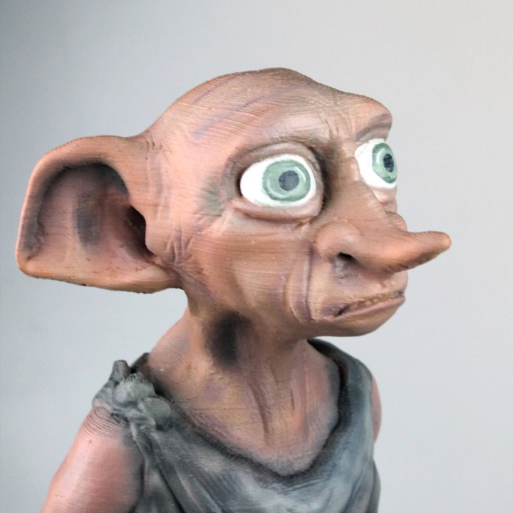 dobby elf fan art libro estatuilla película juguete asistente magia potter 3dprint esculpido rowling hogwarts hightdetailsculpt fullmodel harrypotter digitalsculpting houseelf 3D print model - Mito3D