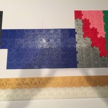 periodic table puzzle education science periodictable 3d print model - Mito3D