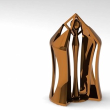 supportato freccia trofeo 3dpi premi concorrenza giardino 3dpiawards 3d print model - Mito3D