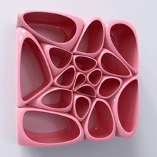 Nurms jardín Arte diseño Impresión 3d voronoi suave estantería goslan designar 3d print model - Mito3D