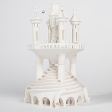 Château torsion Jeu planche Jeux Barbie catapulte marbre tordu tour 3d print model - Mito3D
