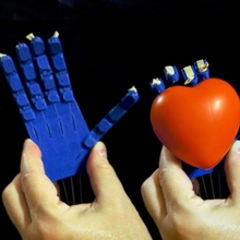 prosthetic robotic hand printable assembled unit supports education print robohand 3d print model - Mito3D