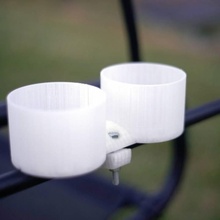 double tasse titulaire soutien porche balançoire accessibilité porte gobelet 3d print model - Mito3D