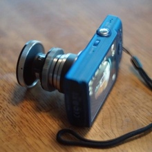 monter fisheye convertisseur lentille canon PowerShot a4000 rechange pièces caméra adaptateur 3d print model - Mito3D