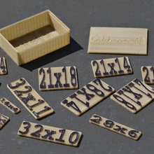 calibro bloccare puzzle 12 giocattoli Giochi binpacking calibron12 theodoreedison 3d print model - Mito3D