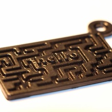maze keychain fashion & accessories selfcadkeychain 3d print model - Mito3D