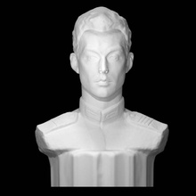 portrait lieutenant scan man 3d print model - Mito3D