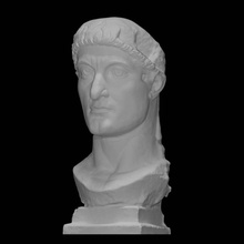 colossal statue constantine head scan portrait statute 3d print model - Mito3D
