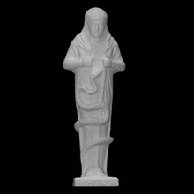 statue Osiris chronocrateur analyse figure serpent 3d print model - Mito3D