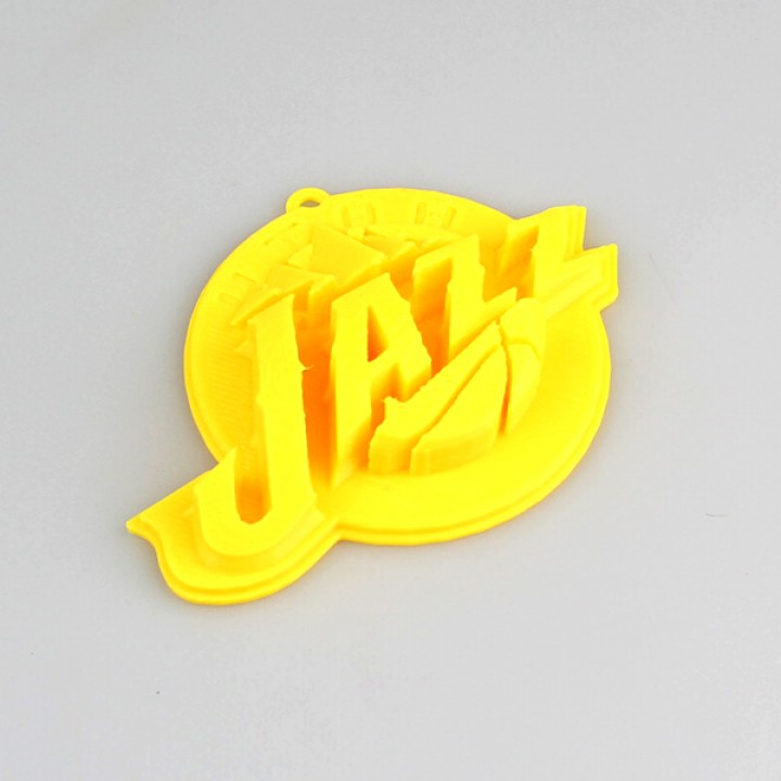 utah jazz logotipo fan art nba 3D print model - Mito3D