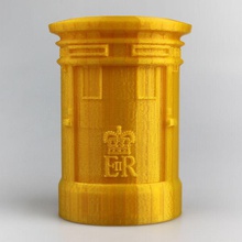 royal mail golden postbox contenitore scansione oro store royalmail 3d print model - Mito3D