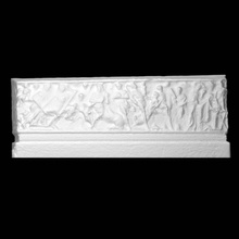 sarcophagus dyonisiac scene scan man woman relief 3d print model - Mito3D