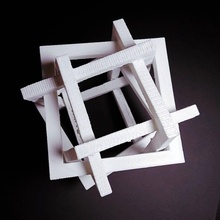 quadrado misturar brinquedos jogos pingente arte único 3dprint impressao 3D joalheria 3dmodel matemática 3dp 3dpendant 3d print model - Mito3D