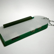 frambuesa Pi llavero caso funda artilugio electrónica raspberrypi pi cero 3d print model - Mito3D