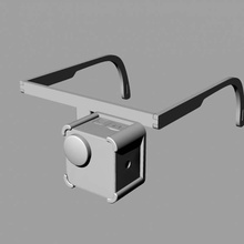 mokacam pov Gözlük gadget'lar elektronik kamera yuvası 3d print model - Mito3D