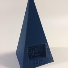 3dpi award trophy & garden 3d print model - Mito3D