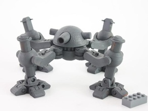 tetratankoped masaüstü robot tank Mecha desteksiz mekanik robotlar destek 3d print model - Mito3D