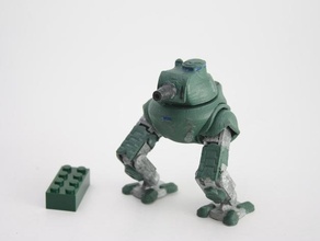 Gorbo tankoped Spielzeuge Spiele Roboter Miniatur Unterstützung mech Rahmen Modell bot 3d print model - Mito3D