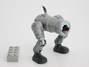 carnivoro cannone giocattoli Giochi robot miniatura supporto 3d print model - Mito3D
