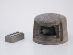 bunker gun tabletop turret emplacement 3d print model - Mito3D