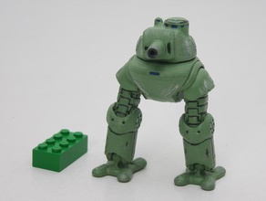 gorbo 2 tankoped jouets Jeux robot réservoir miniature mecha articulé mech 3d print model - Mito3D