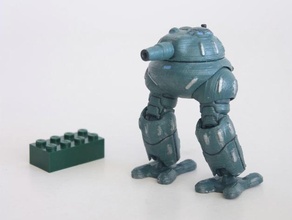 gorbo 3 tankoped juguetes juegos robot tanque miniatura mecha articulado mech 3d print model - Mito3D