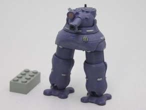amelix tankoped juguetes juegos robot tanque miniatura mecha mech 3d print model - Mito3D