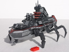cybran t2 distruttore Salem classe fan arte robot nave miniatura mecha supremo comandante 3d print model - Mito3D