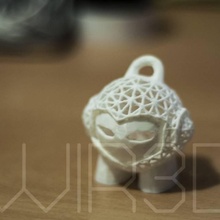 cool marvin voronoi jewellery pendant 3d print model - Mito3D