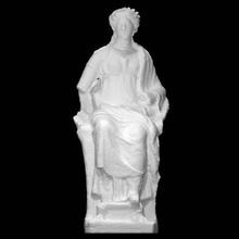 female statue reddish terracotta scan woman fullbody 3d print model - Mito3D