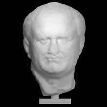 Porträt Vespasian Scan Kopf Skulptur Marmor Kaiser 3d print model - Mito3D