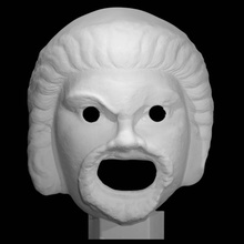 erkek komik maske taramak dekorasyon komedi 3d print model - Mito3D