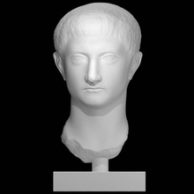 retrato atribuido drusas menor escanear busto cabeza escultura mármol drusus minor 3d print model - Mito3D