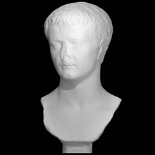 Vesika Tiberius taramak büst baş heykel mermer 3d print model - Mito3D