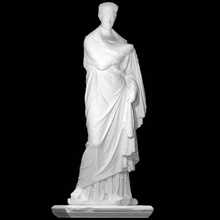 hembra retrato estatua escanear mitología romano mujer religión 3dprint noble 3dscan patrimonio cultural pie chitona manto 3d print model - Mito3D