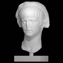 ritratto nero scansione testa ritratto scultura marmo imperatore nero 3d print model - Mito3D
