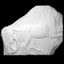 parthenon frieze south xxix 74-75 scan block chariot charioteer slab horsemen 3d print model - Mito3D