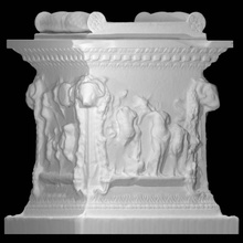 altar dedicated mars venus scan mythology sculpture marble gods 3d print model - Mito3D