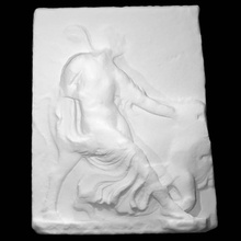 frieze nike bull scan sculpture marble relief 3d print model - Mito3D