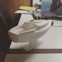 sailboat scale model esc 1 43 based westerly tiger 25 toys & games boat ship fusion360 3d print model - Mito3D