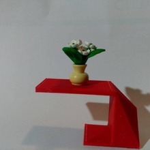 géométrique table jardin meubles 3d print model - Mito3D