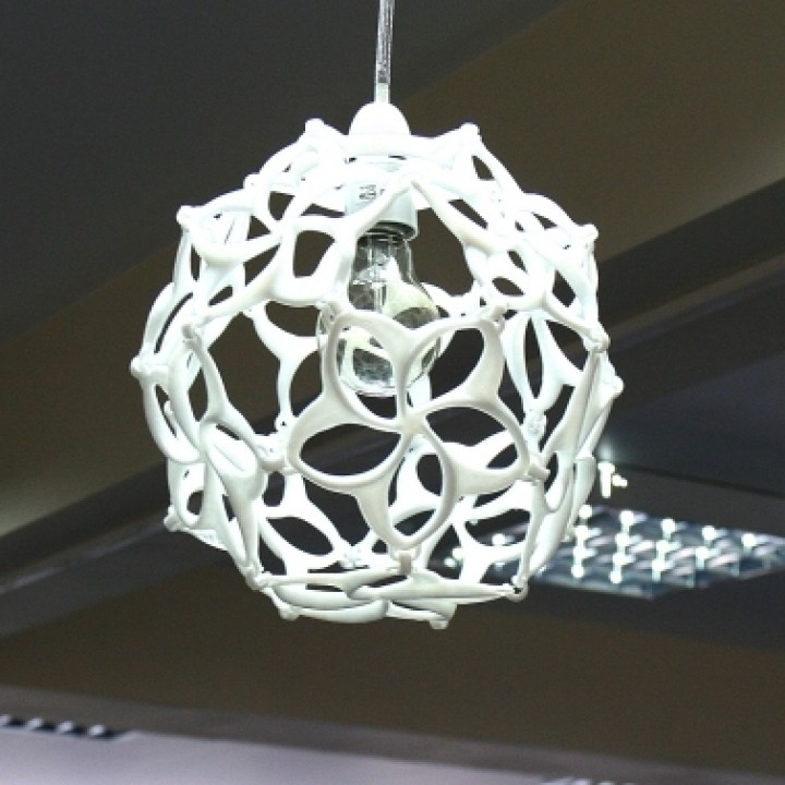 modular flower lamp shade & garden lighting 3D print model - Mito3D