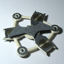 batman inquietação spinner brinquedos jogos rolamentos histórias quadrinhos fidget DCU 3d print model - Mito3D